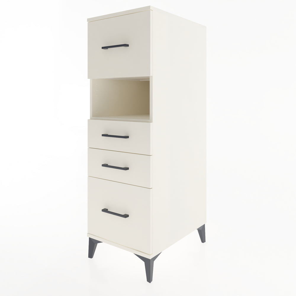 Woodntry Modüler Dolap Aytaşı 44x59x122 cm Çekmeceli ve Raflı CR38-1