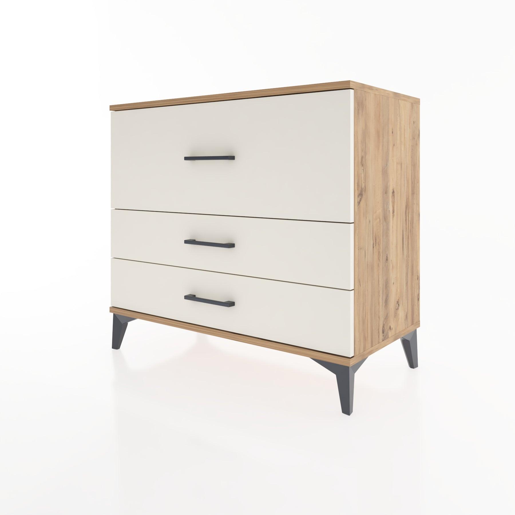Woodntry Modüler Şifonyer Çam 88x44x68 cm Çekmeceli C38-3