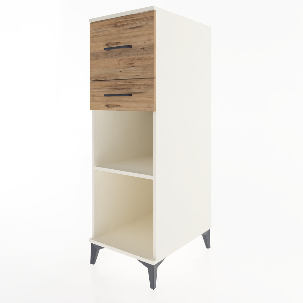 Woodntry Modular Cabinet Moonstone 44x59x122 cm with Drawers and Shelves CR89-1