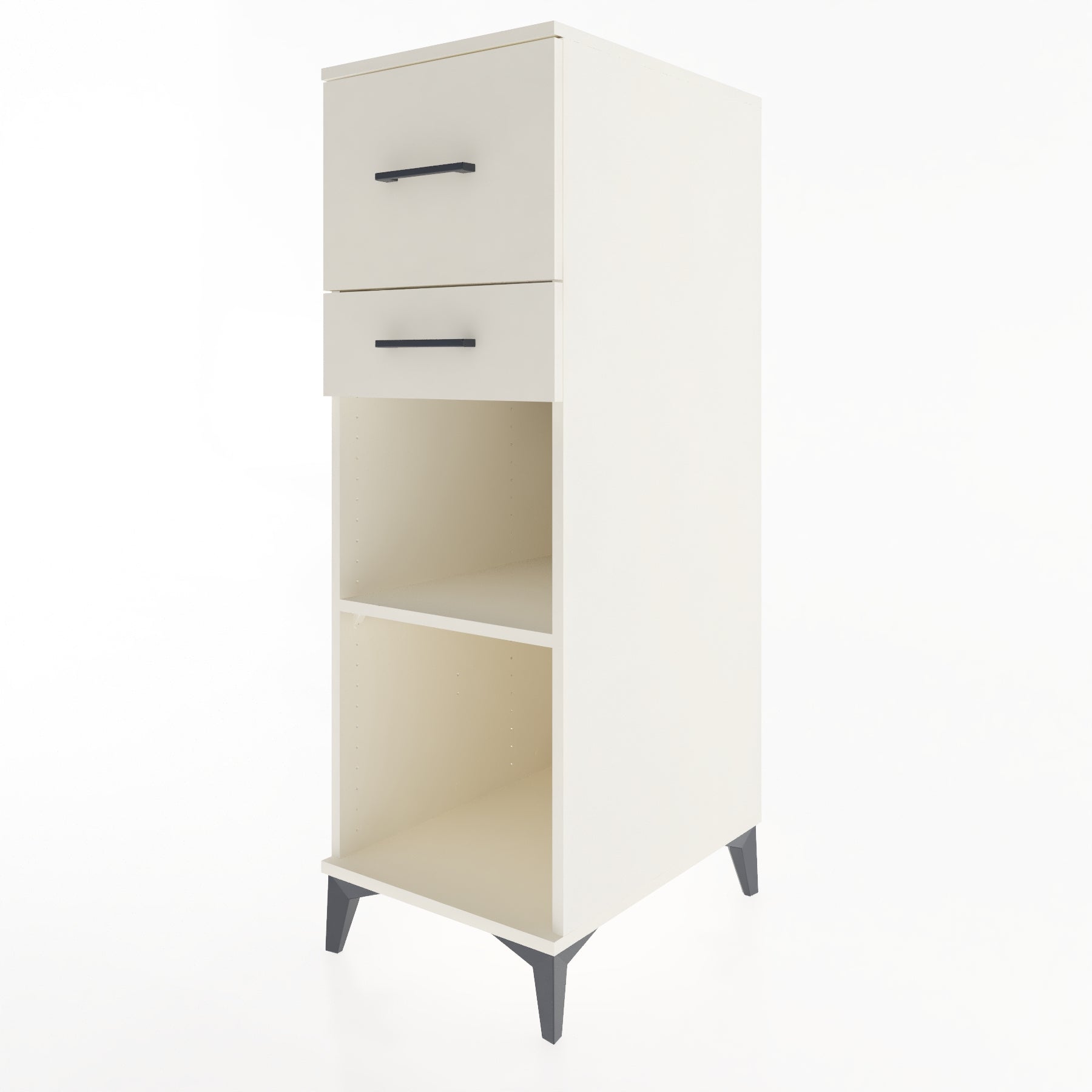 Woodntry Modüler Dolap Aytaşı 44x59x122 cm Çekmeceli ve Raflı CR89-1