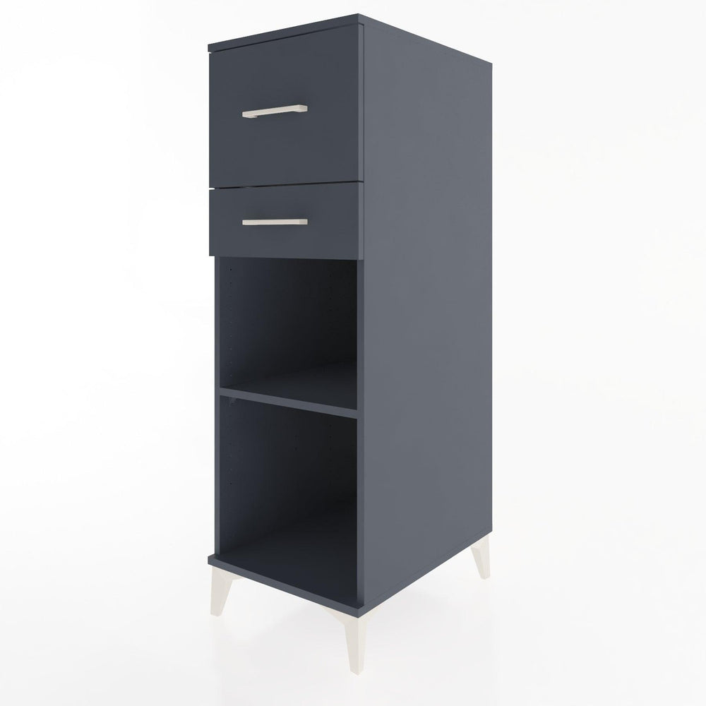 Woodntry Modular Cabinet Anthracite 44x30x122 cm with Drawers and Shelves CR89-2