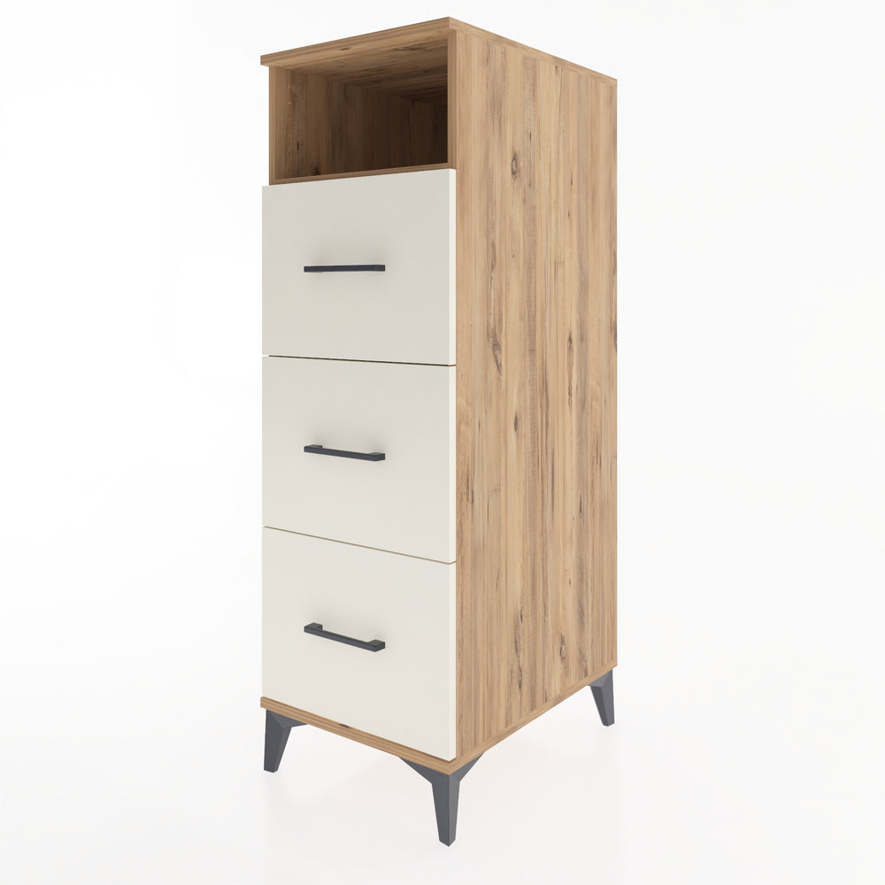 Woodntry Modular Cabinet Pine 44x59x122 cm with Drawers and Shelves CR39-3