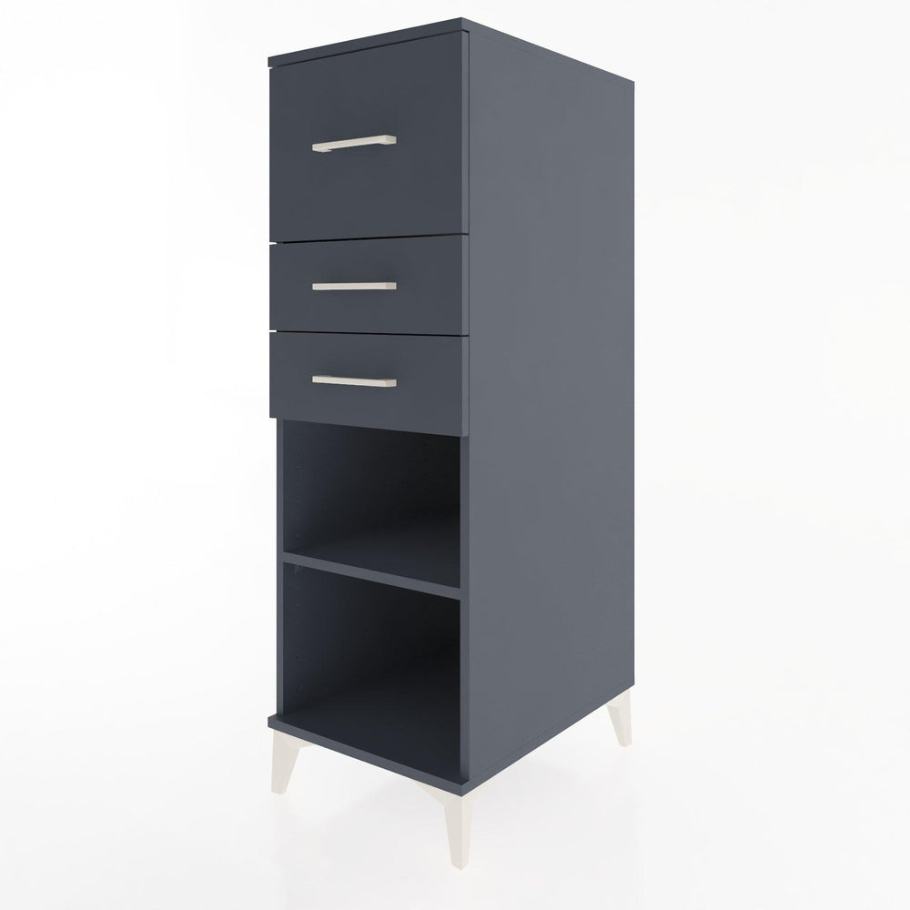 Woodntry Modular Cabinet Anthracite 44x30x122 cm with Drawers and Shelves CR90-2