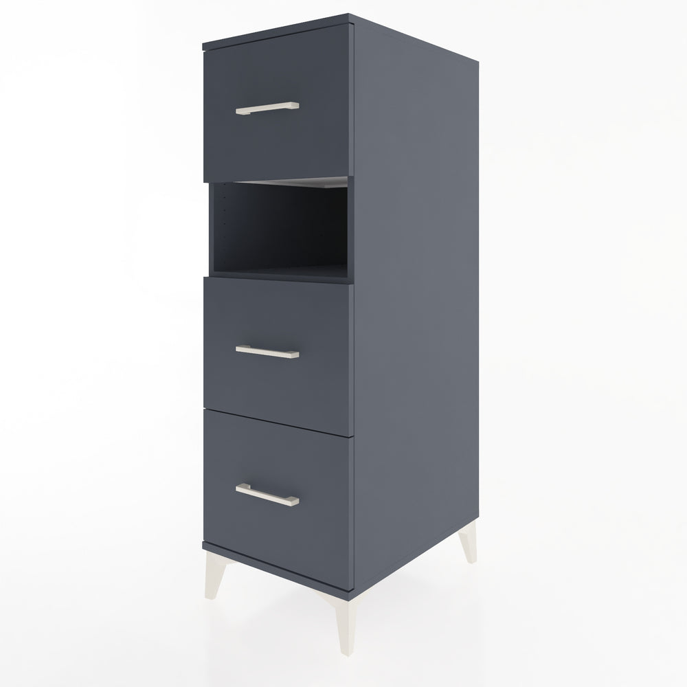 Woodntry Modular Cabinet Anthracite 44x59x122 cm with Drawers and Shelves CR40-2