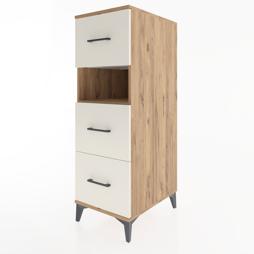 Woodntry Modular Cabinet Pine 44x59x122 cm with Drawers and Shelves CR40-3