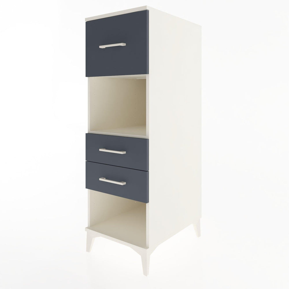 Woodntry Modular Cabinet Moonstone 44x30x122 cm with Drawers and Shelves CR91-1