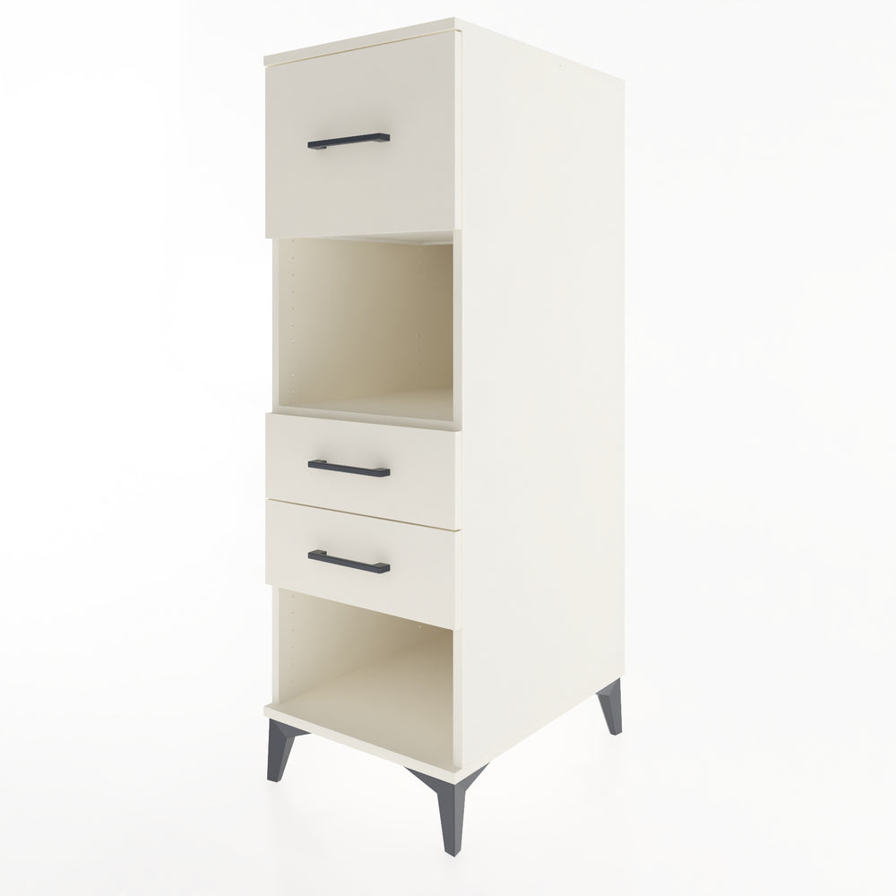 Woodntry Modular Cabinet Moonstone 44x59x122 cm with Drawers and Shelves CR91-1