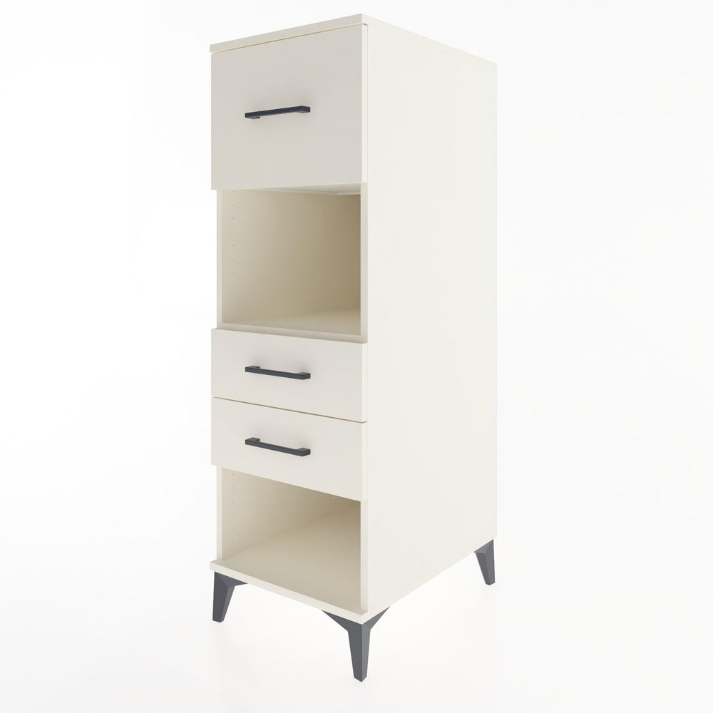 Woodntry Modular Cabinet Moonstone 44x30x122 cm with Drawers and Shelves CR91-1