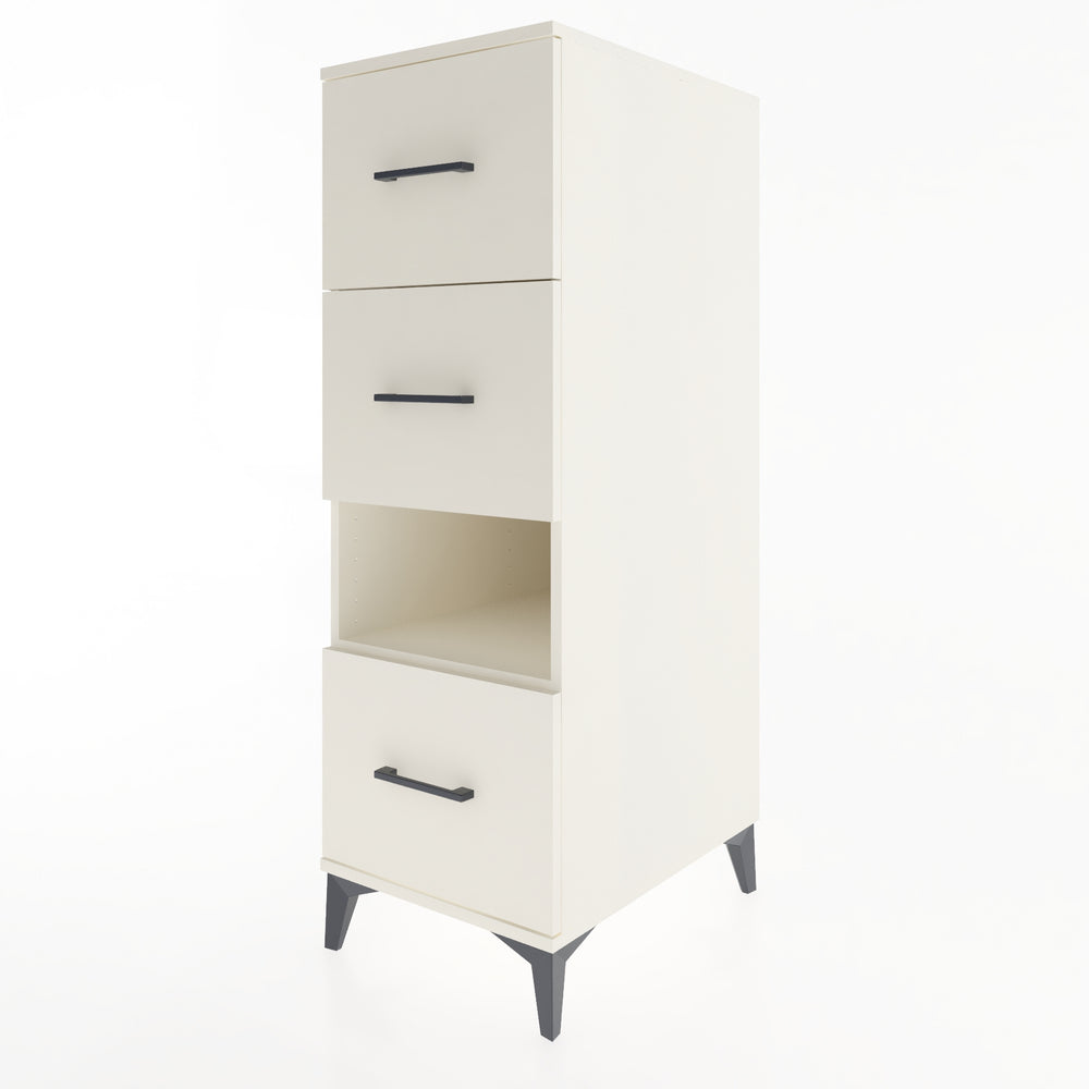 Woodntry Modüler Dolap Aytaşı 44x59x122 cm Çekmeceli ve Raflı CR41-1