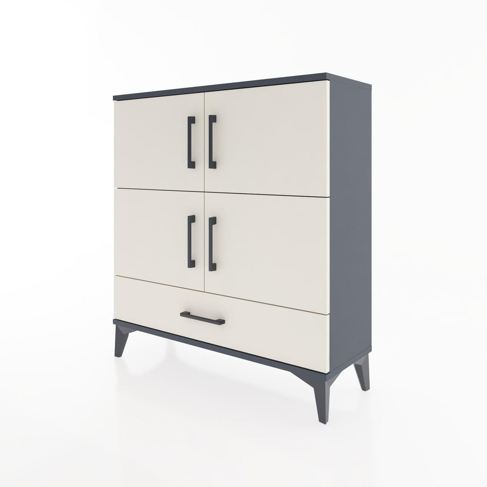 Woodntry Modular Dresser Anthracite 88x30x84 cm with Cover and Drawer KC41-2