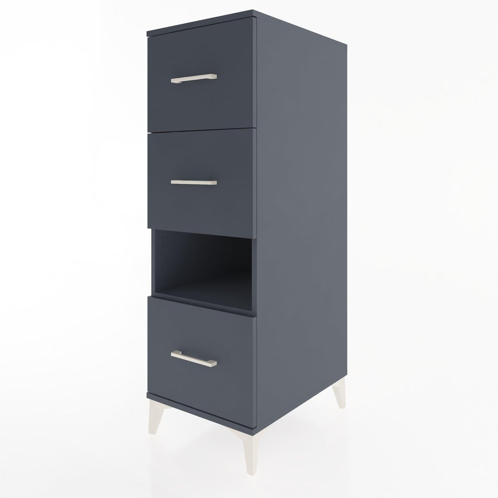 Woodntry Modular Cabinet Anthracite 44x30x122 cm with Drawers and Shelves CR41-2