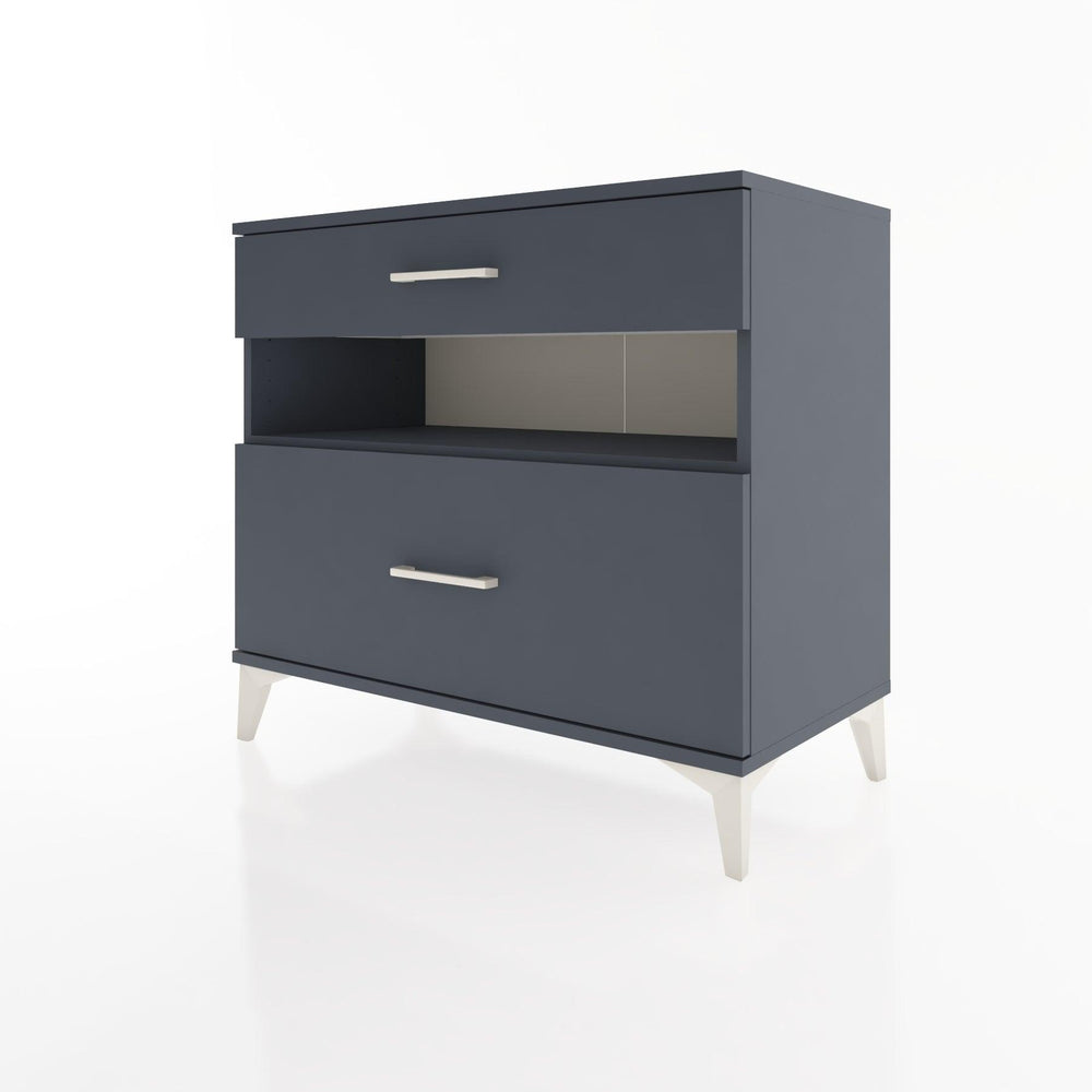 Woodntry Modular Dresser Anthracite 88x44x68 cm with Drawers and Shelves CR41-2