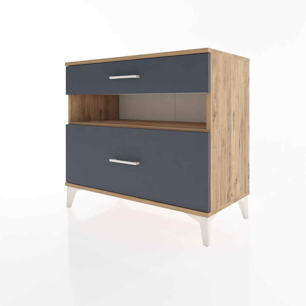 Woodntry Modular Dresser Pine 88x44x68 cm with Drawers and Shelves CR41-3