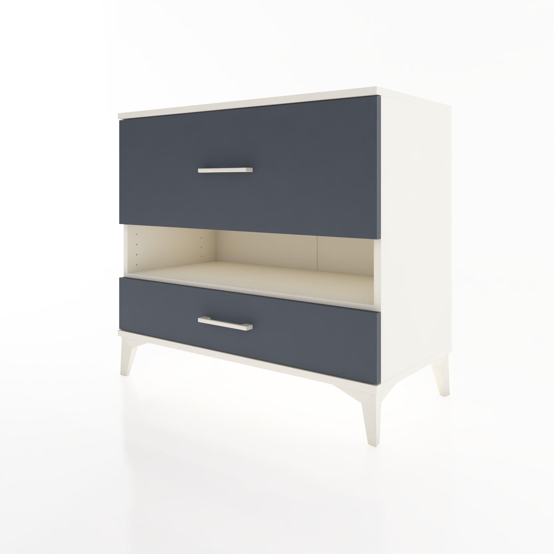 Woodntry Modüler Şifonyer Aytaşı 88x44x68 cm Çekmeceli ve Raflı CR42-1
