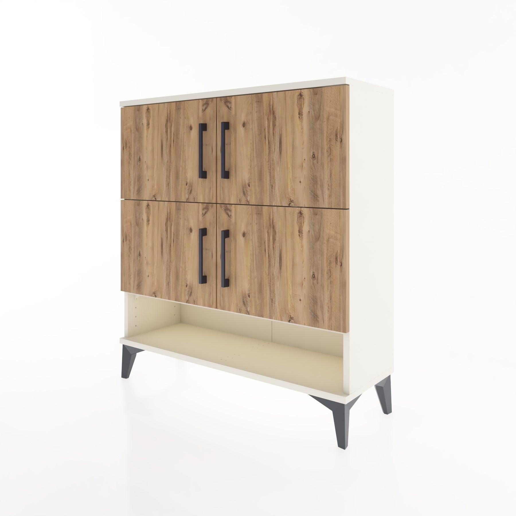 Woodntry Modular Dresser Moonstone 88x30x84 cm with Cover and Shelf KR42-1