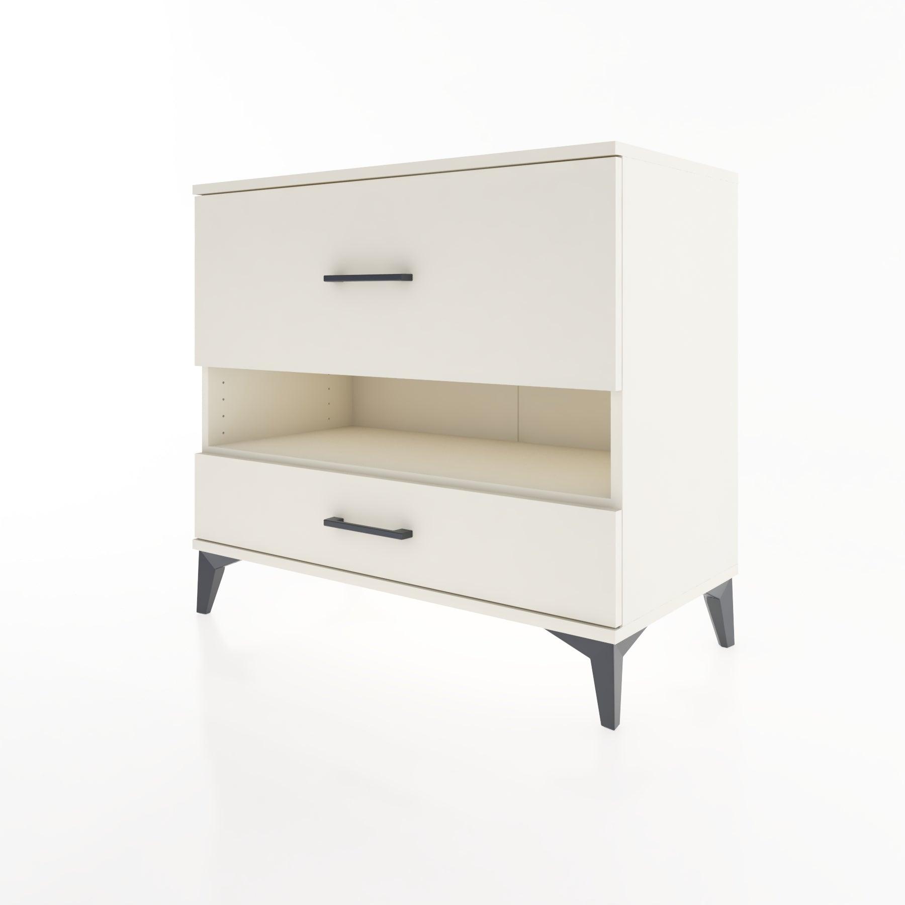 Woodntry Modüler Şifonyer Aytaşı 88x44x68 cm Çekmeceli ve Raflı CR42-1