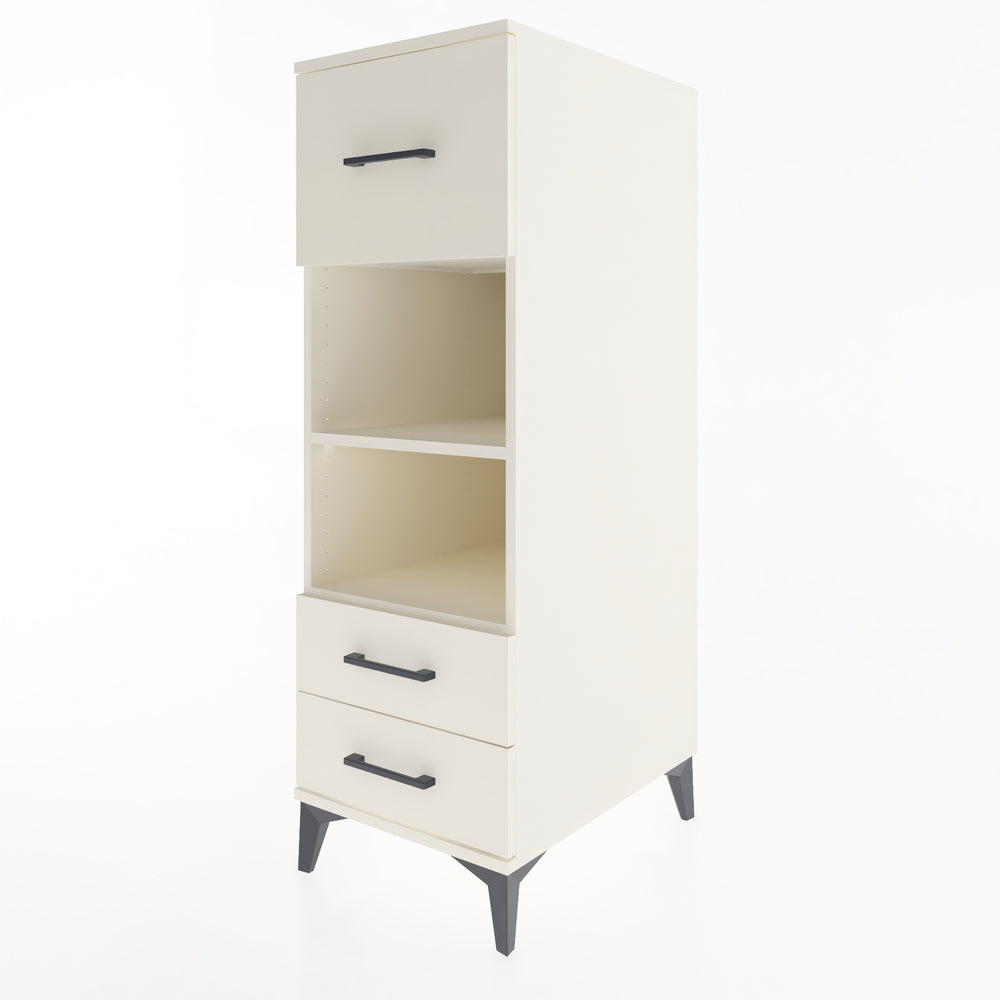 Woodntry Modular Cabinet Moonstone 44x59x122 cm with Drawers and Shelves CR92-1
