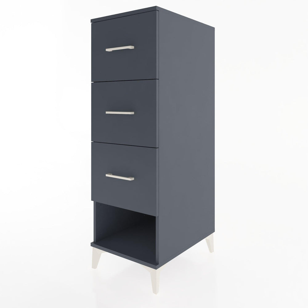 Woodntry Modular Cabinet Anthracite 44x30x122 cm with Drawers and Shelves CR42-2