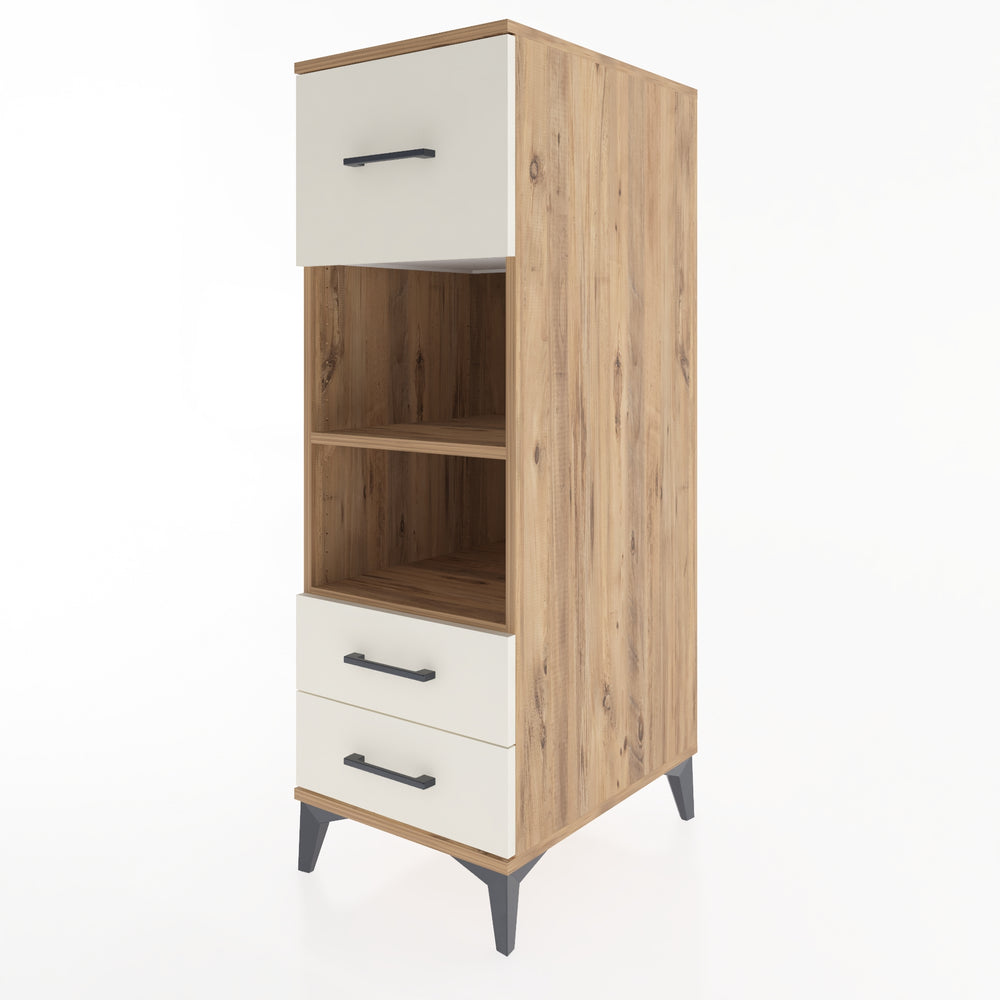 Woodntry Modular Cabinet Pine 44x59x122 cm with Drawers and Shelves CR92-3