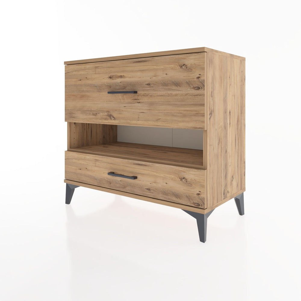 Woodntry Modular Dresser Pine 88x44x68 cm with Drawers and Shelves CR42-3