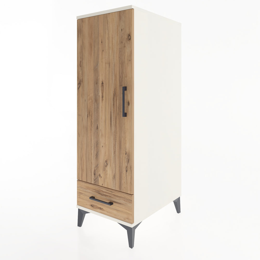Woodntry Modular Cabinet Moonstone 44x59x122 cm with Doors and Drawers KC43-1