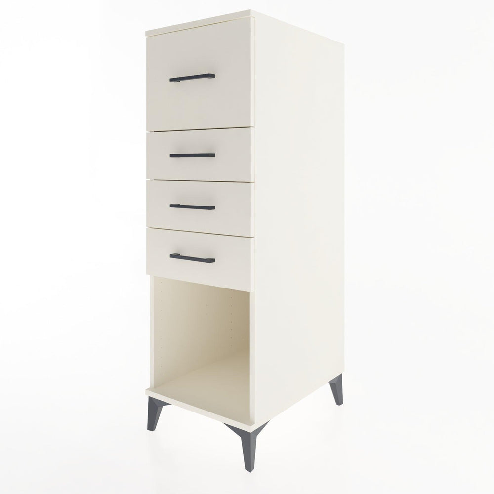 Woodntry Modular Cabinet Moonstone 44x30x122 cm with Drawers and Shelves CR93-1