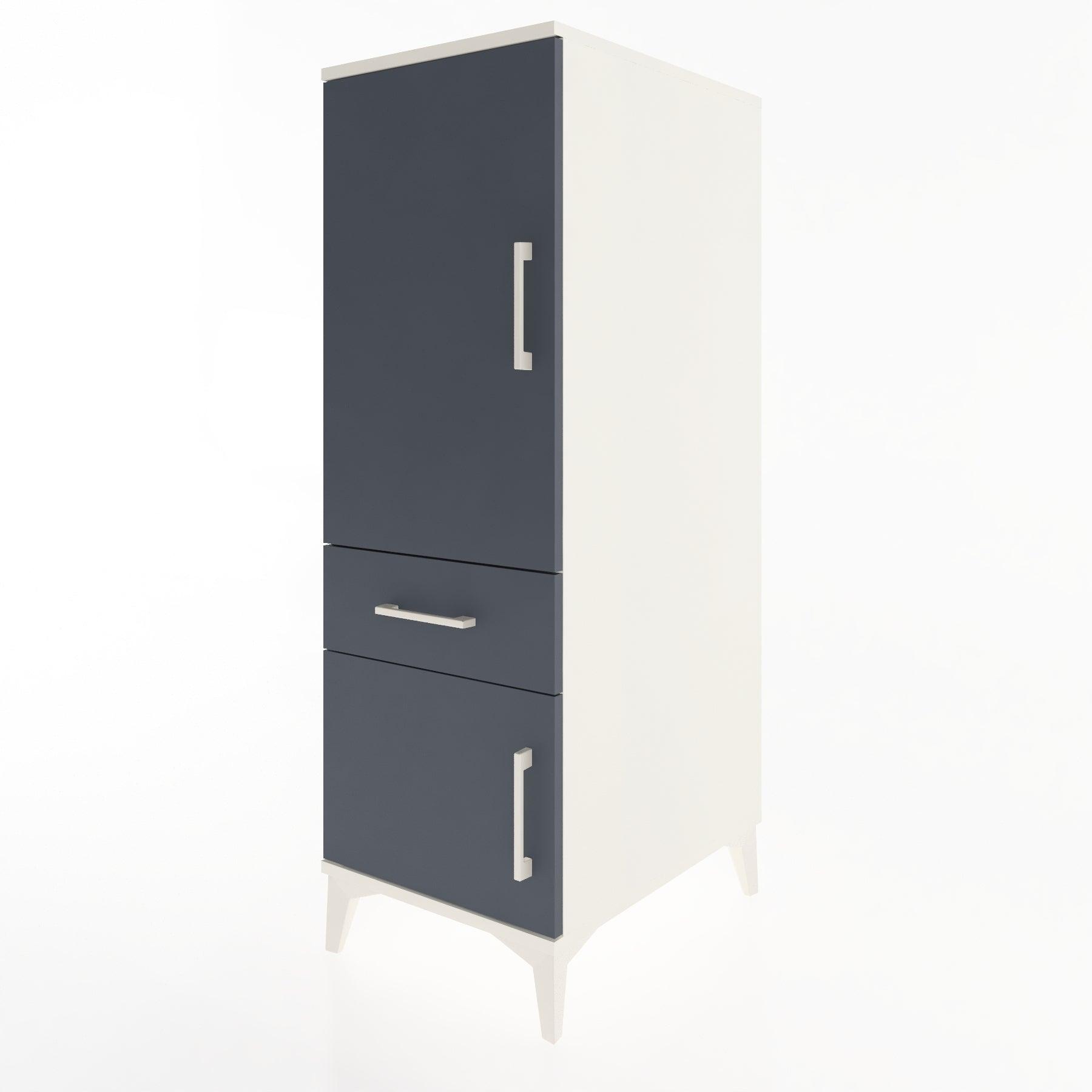 Woodntry Modular Cabinet Moonstone 44x59x122 cm with Doors and Drawers KC133-1