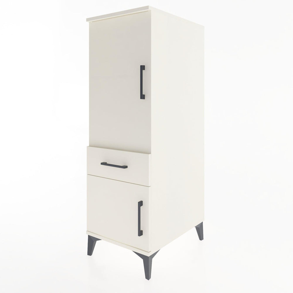 Woodntry Modular Cabinet Moonstone 44x30x122 cm with Doors and Drawers KC44-1