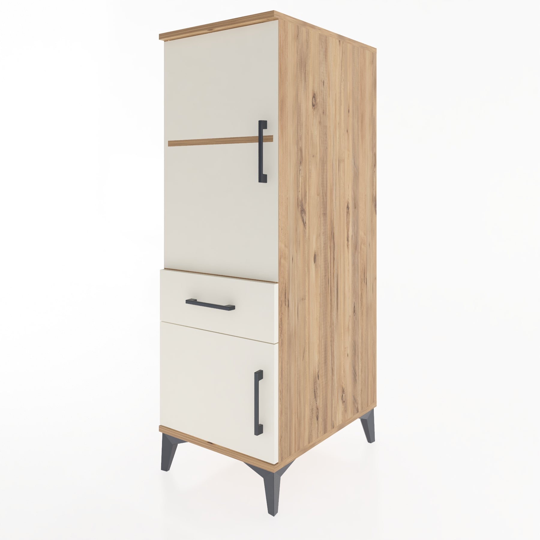 Woodntry Modular Cabinet Pine 44x59x122 cm with Doors and Drawers KC44-3