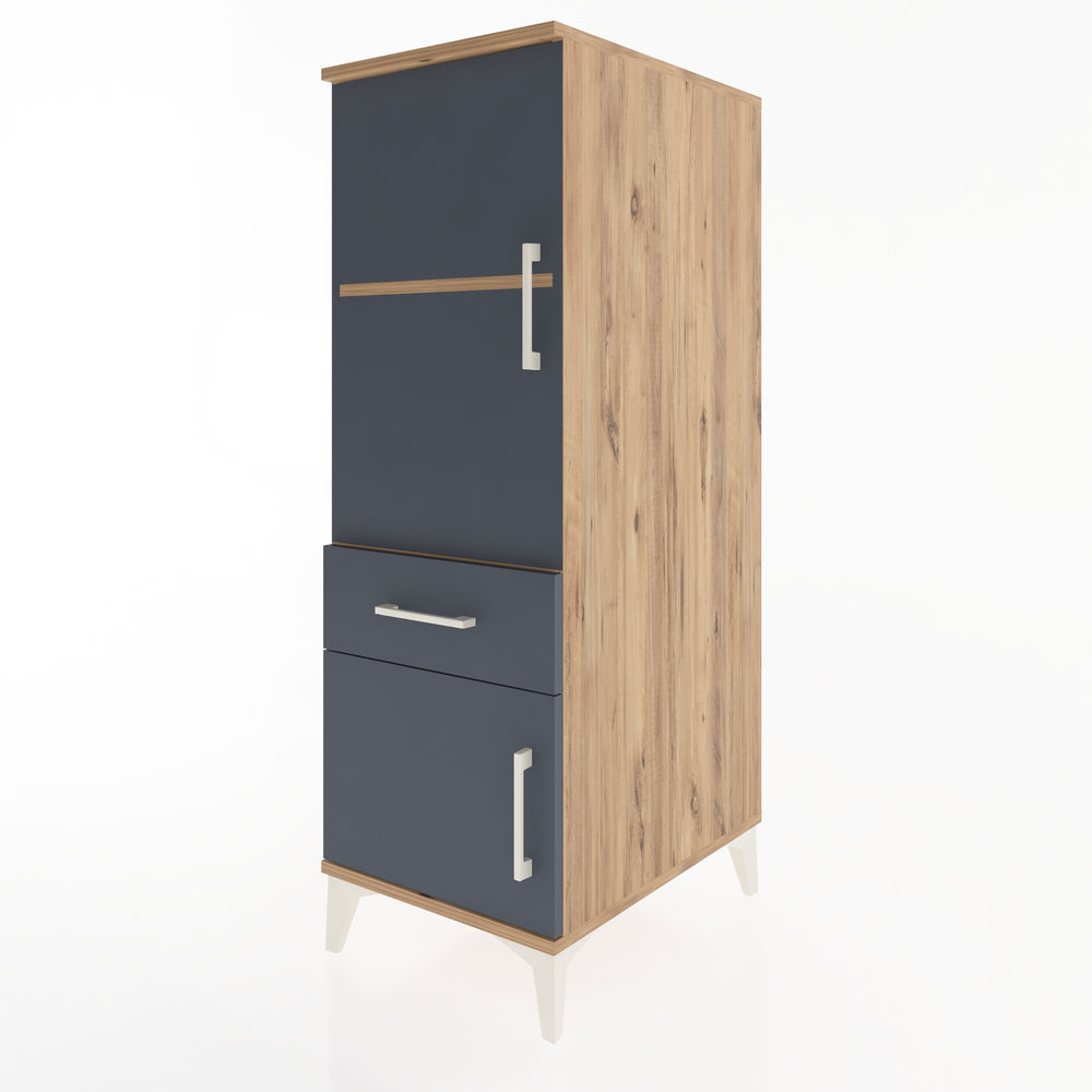 Woodntry Modular Cabinet Pine 44x59x122 cm with Doors and Drawers KC44-3