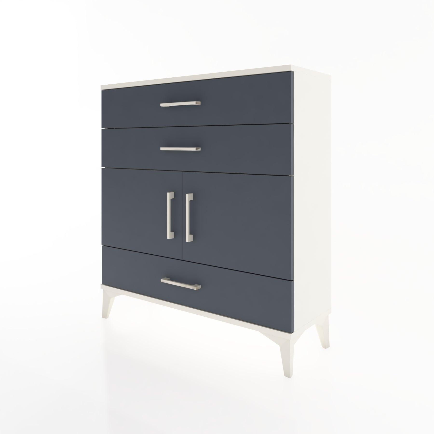 Woodntry Modular Dresser Moonstone 88x30x84 cm with Cover and Drawer KC45-1