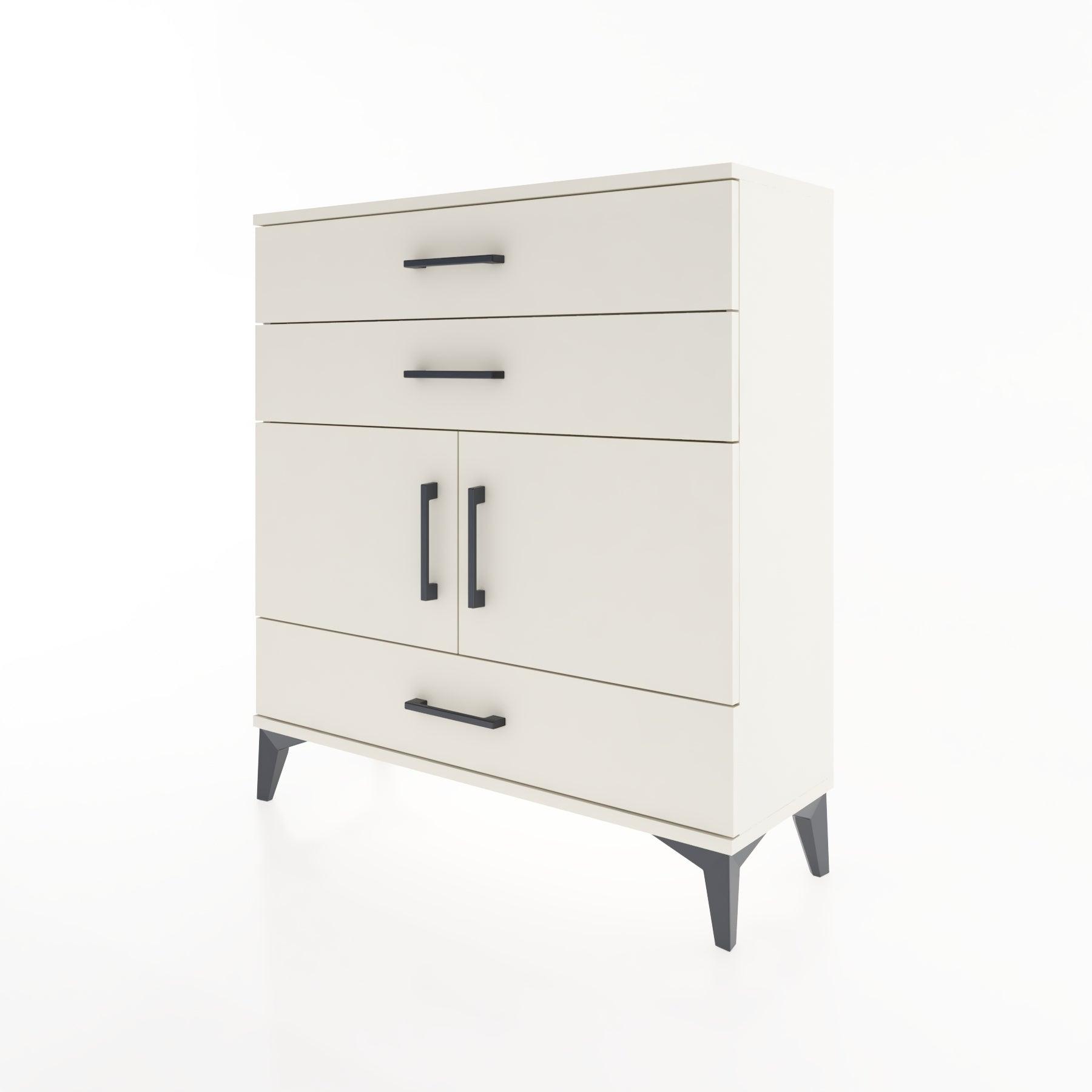 Woodntry Modular Dresser Moonstone 88x30x84 cm with Cover and Drawer KC45-1