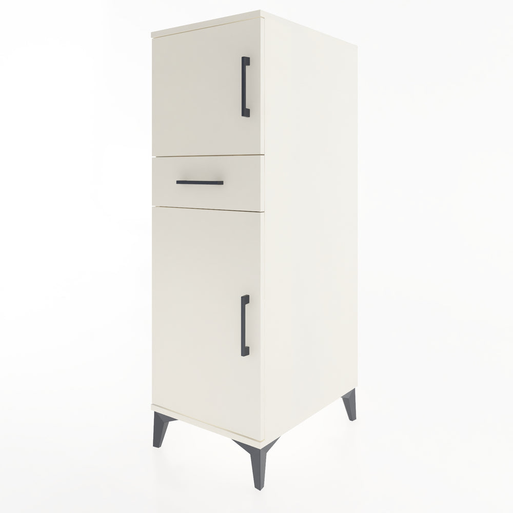 Woodntry Modüler Dolap Aytaşı 44x59x122 cm Kapaklı ve Çekmeceli KC45-1