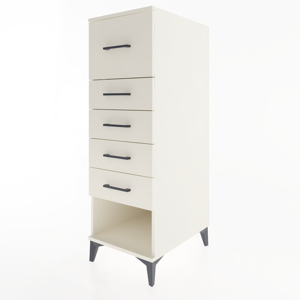 Woodntry Modular Cabinet Moonstone 44x59x122 cm with Drawers and Shelves CR95-1