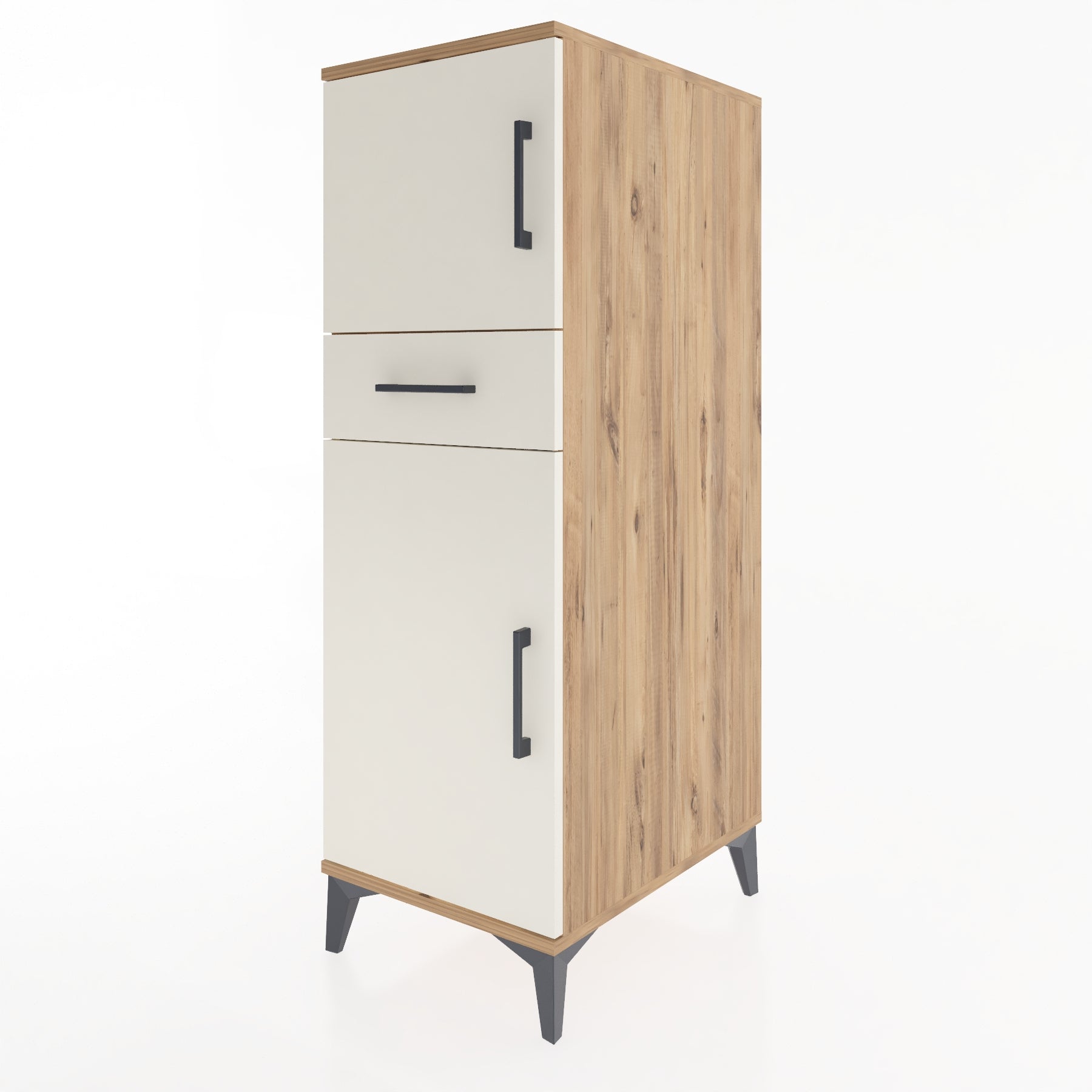 Woodntry Modular Cabinet Pine 44x59x122 cm with Doors and Drawers KC45-3