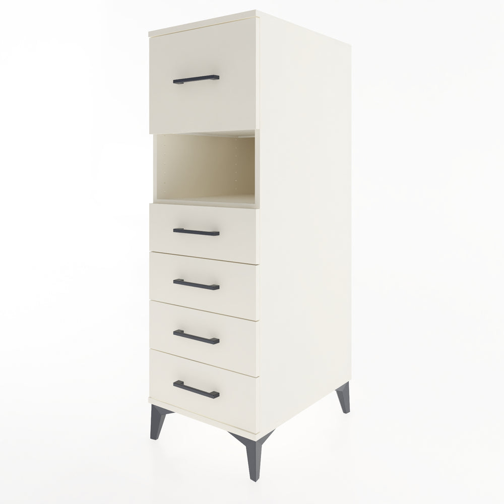 Woodntry Modular Cabinet Moonstone 44x59x122 cm with Drawers and Shelves CR96-1