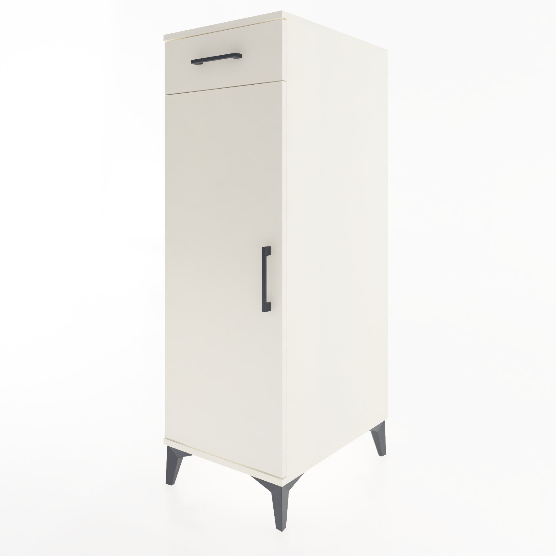 Woodntry Modular Cabinet Moonstone 44x59x122 cm with Doors and Drawers KC46-1