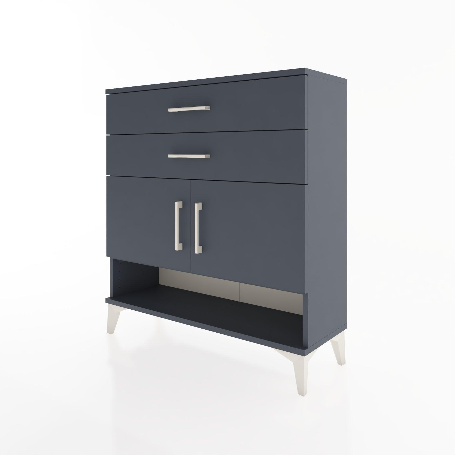 Woodntry Modular Dresser Anthracite 88x30x84 cm Functional F46-2