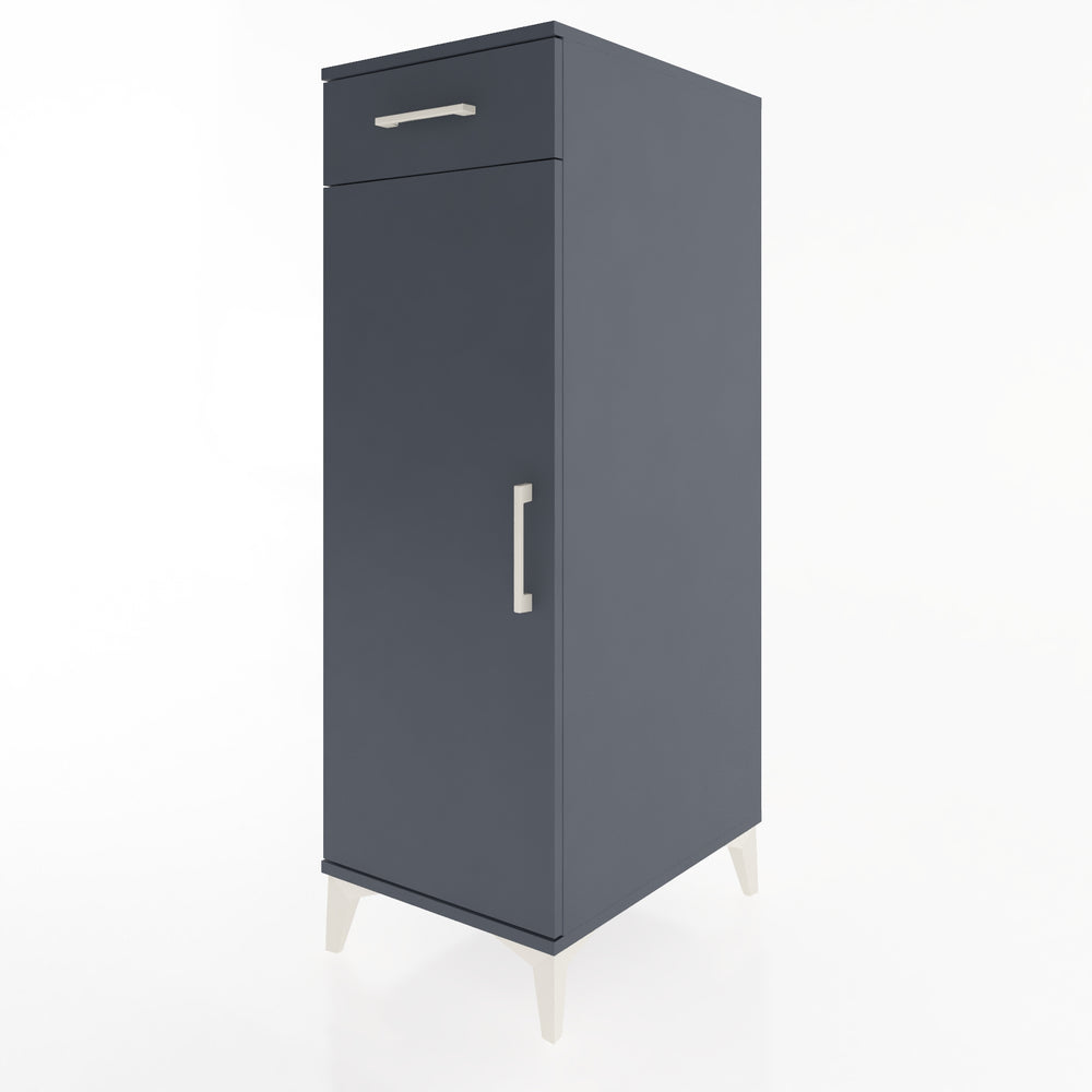 Woodntry Modular Cabinet Anthracite 44x59x122 cm with Doors and Drawers KC46-2