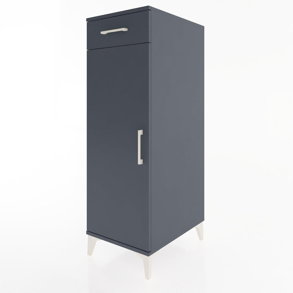 Woodntry Modular Cabinet Anthracite 44x30x122 cm with Doors and Drawers KC46-2