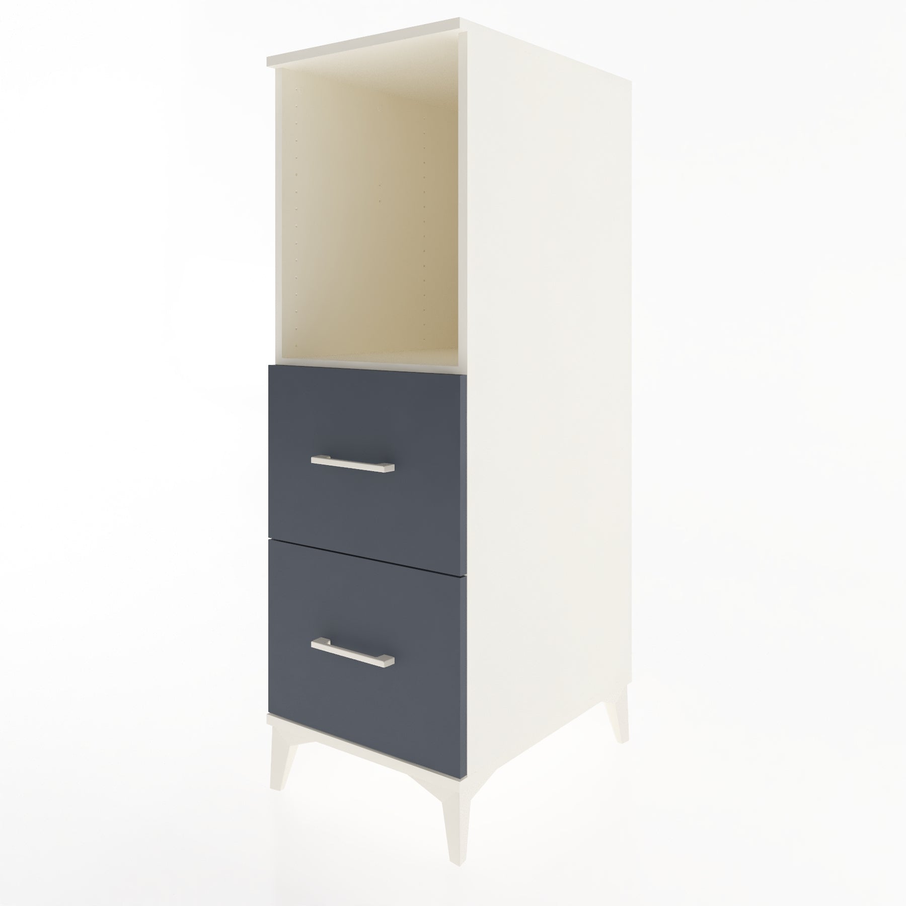Woodntry Modüler Dolap Aytaşı 44x59x122 cm Çekmeceli ve Raflı CR97-1