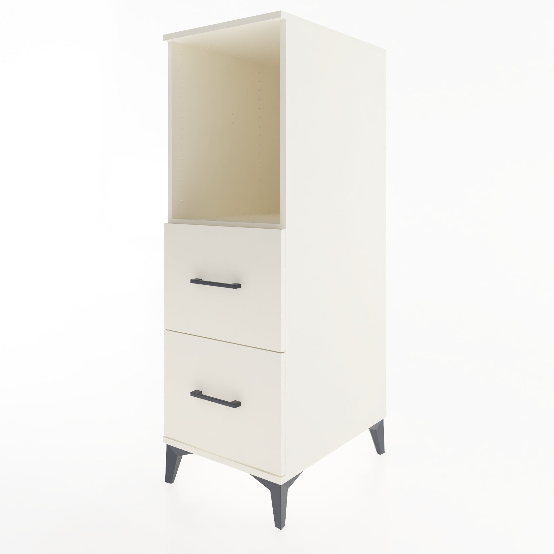 Woodntry Modüler Dolap Aytaşı 44x59x122 cm Çekmeceli ve Raflı CR97-1