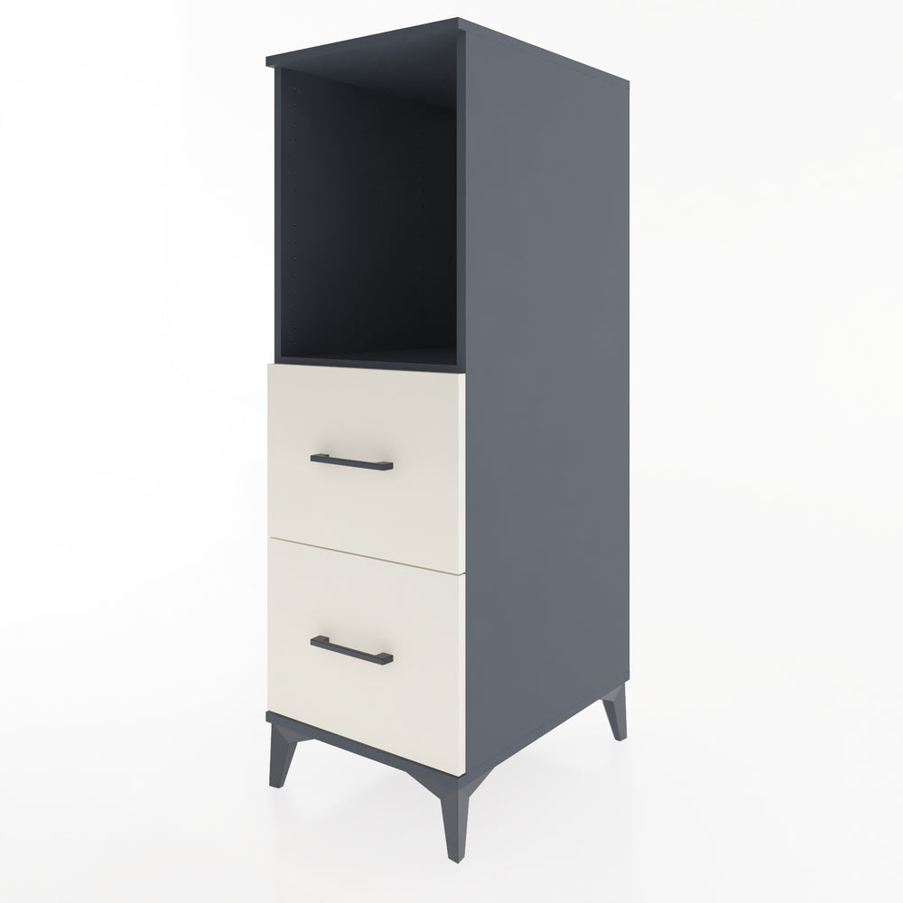 Woodntry Modular Cabinet Anthracite 44x59x122 cm with Drawers and Shelves CR97-2