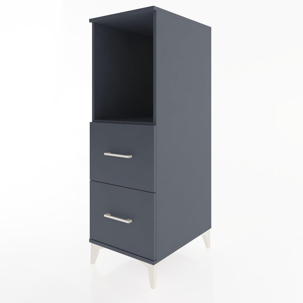 Woodntry Modular Cabinet Anthracite 44x30x122 cm with Drawers and Shelves CR97-2