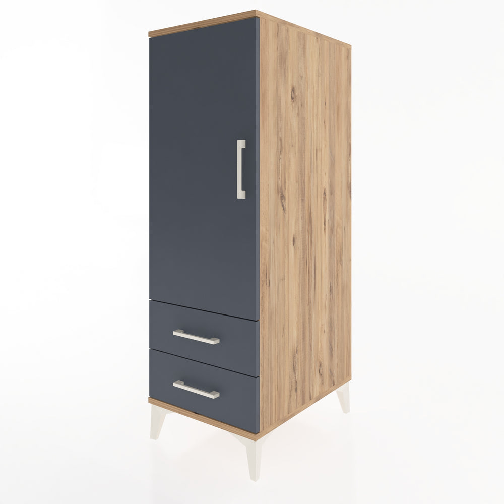 Woodntry Modular Cabinet Pine 44x59x122 cm with Doors and Drawers KC47-3