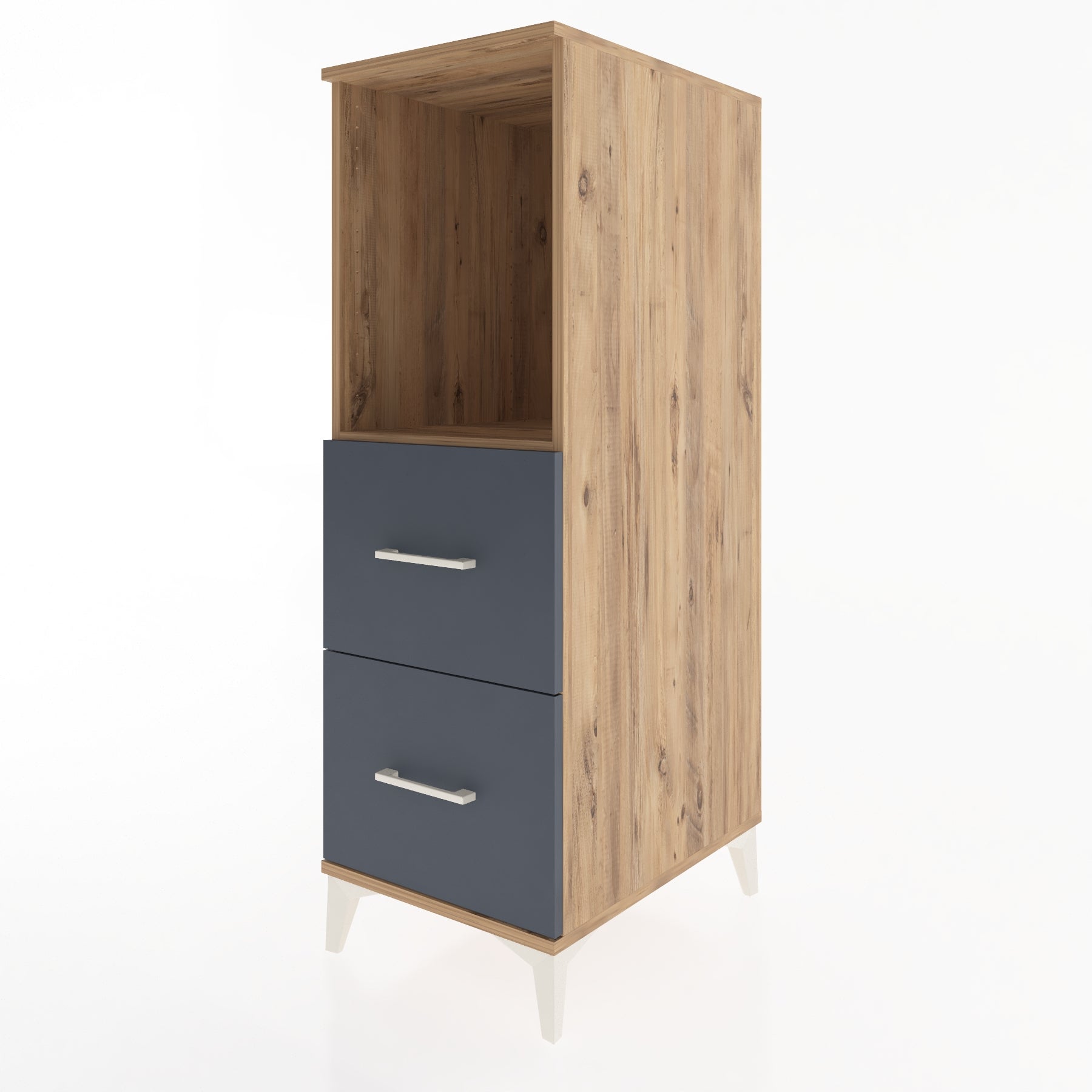 Woodntry Modular Cabinet Pine 44x59x122 cm with Drawers and Shelves CR97-3