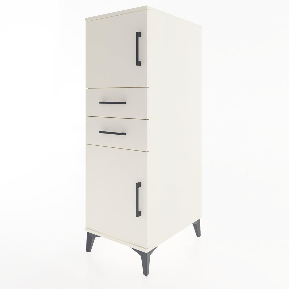 Woodntry Modüler Dolap Aytaşı 44x30x122 cm Kapaklı ve Çekmeceli KC48-1