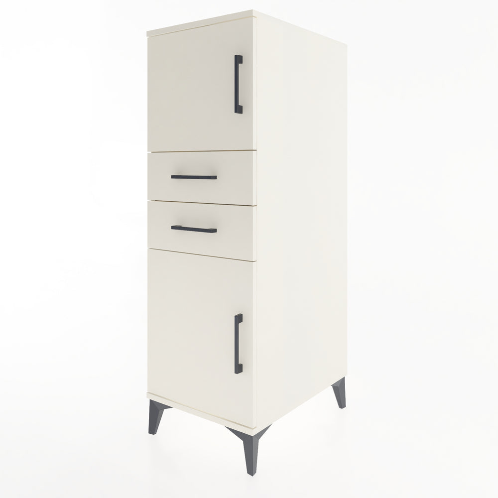 Woodntry Modüler Dolap Aytaşı 44x59x122 cm Kapaklı ve Çekmeceli KC48-1