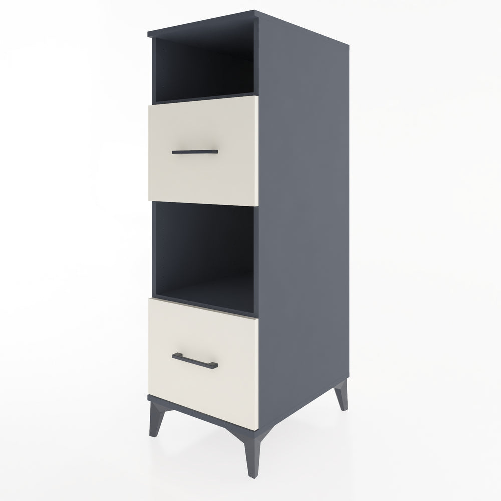 Woodntry Modular Cabinet Anthracite 44x59x122 cm with Drawers and Shelves CR98-2