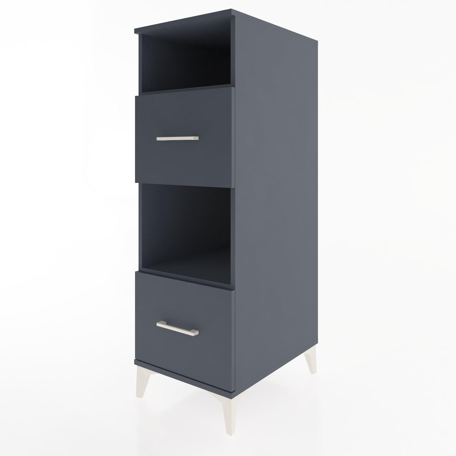 Woodntry Modular Cabinet Anthracite 44x30x122 cm with Drawers and Shelves CR98-2